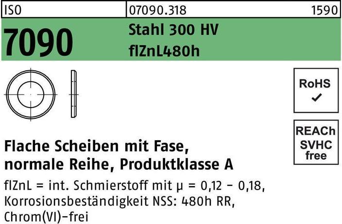Image du produit Rondelle ISO 7090 m.Fase