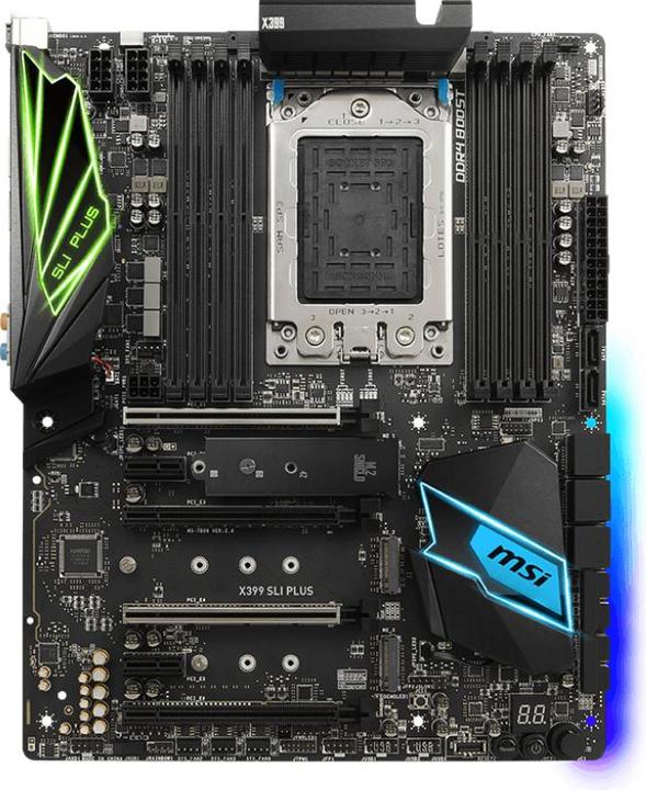 MSI X399 SLI Plus (TR4, AMD X399, ATX)