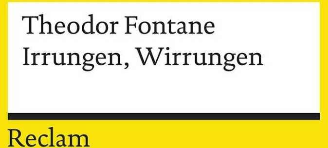 Produktbild Irrungen, Wirrungen (Deutsch, Theodor Fontane, 2019)