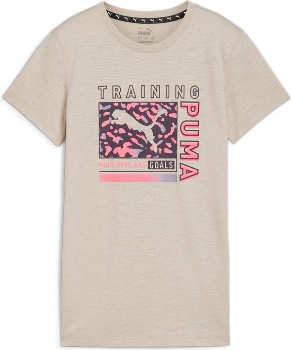 Actual product image Puma Women's Graphic Train Favourite AOP Tee (XS)