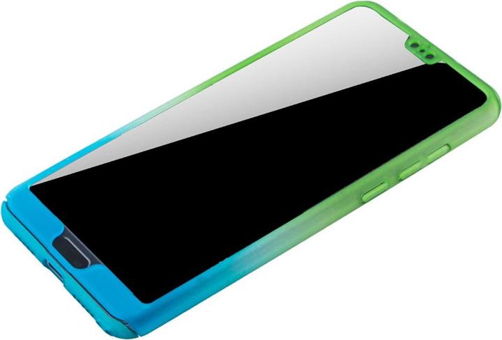 Produktbild König Design Hülle Handy Schutz für Huawei P20 Pro Full Case Cover Displayschutz Bumper Blau (Huawei P20 Pro)