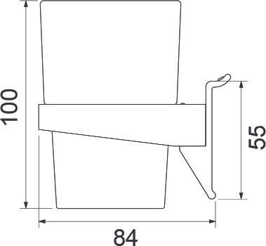Produktbild OK-Line Glashalter Wall System