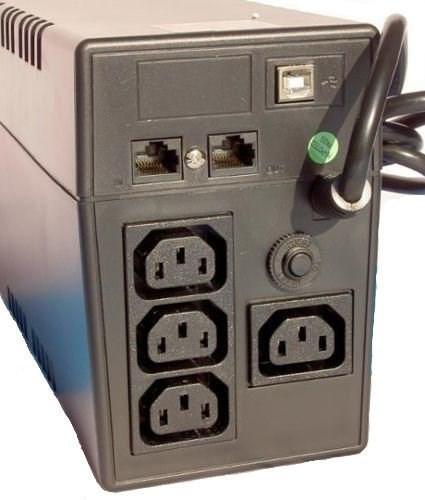 Actual product image Orvaldi VPS 600 Uninterruptible Power Supply (UPS) Line-Interactive 0.6 kVA (0.60 VA, 360 W, Line-interactive UPS)