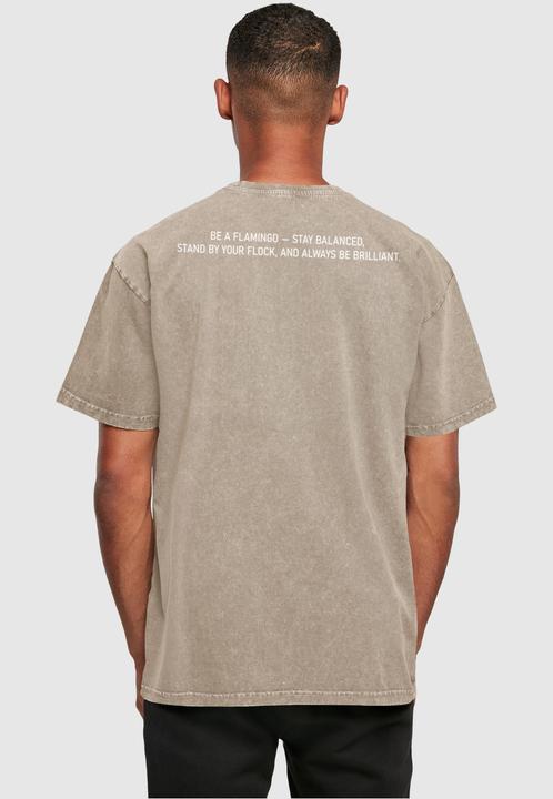 Produktbild Merchcode Flamingo Acid Washed Heavy Oversized Tee - 116899 (S)