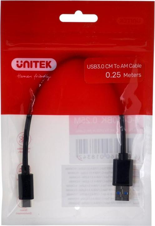 Unitek USB A – USB C (0.25 m, USB 3.0)