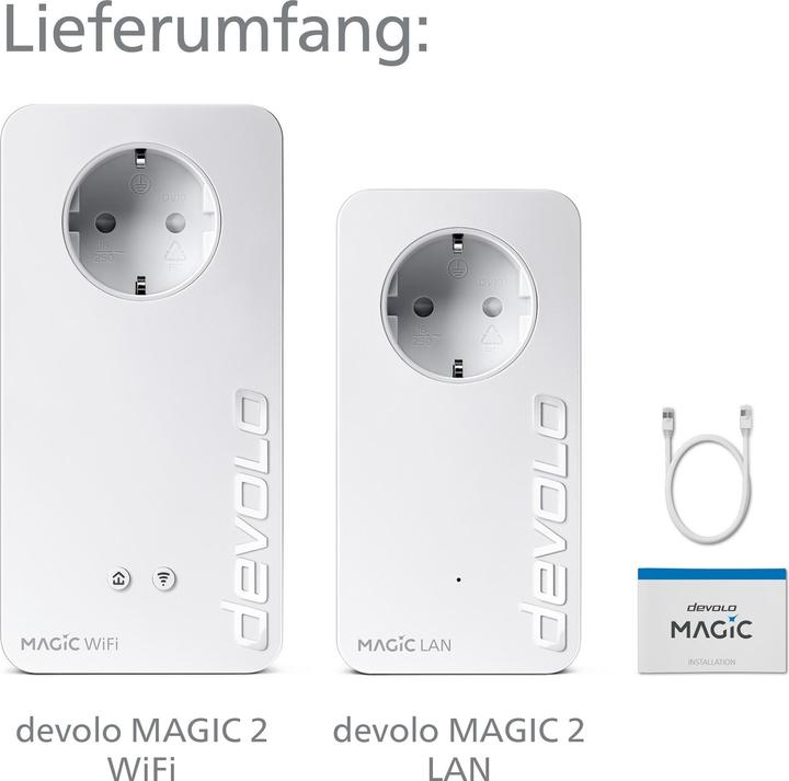Productafbeelding Devolo Magic 2 WiFi next Starter Kit (2400 Mbit/s)