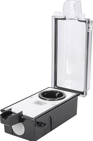 Produktbild interBär EL IB 901500201 - Abschliessbare Aussensteckdose IP44 gewinkelt