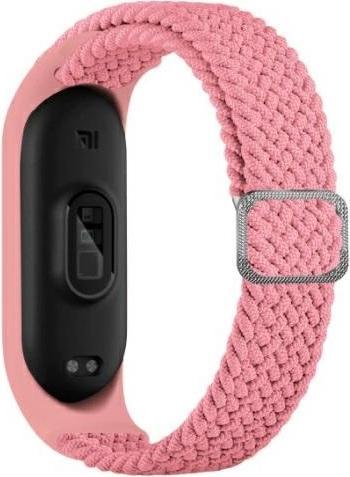 Beline pasek Mi Band 34 Textile rozowypink (Textil)