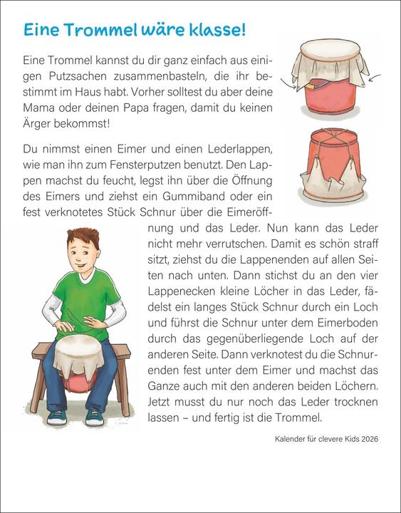 Image du produit Harenberg Kalender für clevere Kids Tagesabreisskalender 2026 (Allemand)