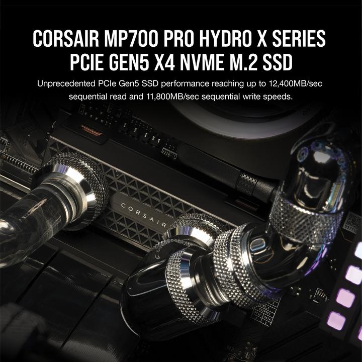 Produktbild Corsair MP700 PRO Hydro X Series (2000 GB, M.2 2280)