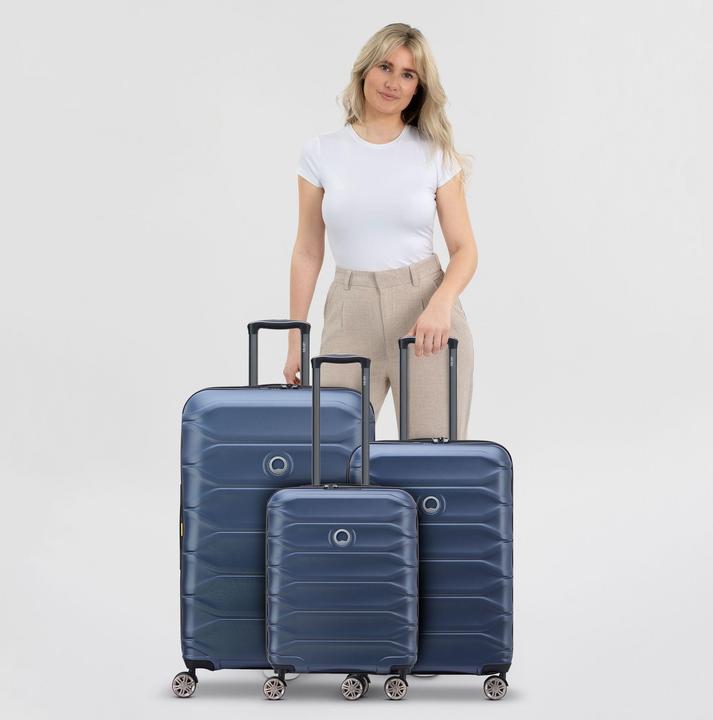 Produktbild Delsey Meteor 4 Rollen Kofferset 3-teilig mit Dehnfalte (221 l, XL (ab 115l))