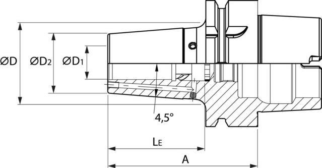 Produktbild Magni Haimer a63.145.20.37 Power Shrink Fit Chuck, 20 mm, ultra kurz, hsk-a63 mit safe-lock