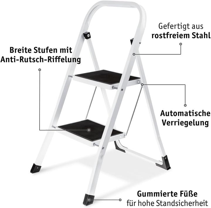 Produktbild Walter Klappbarer Leitertritt (Klapptritt, Trittleiter)