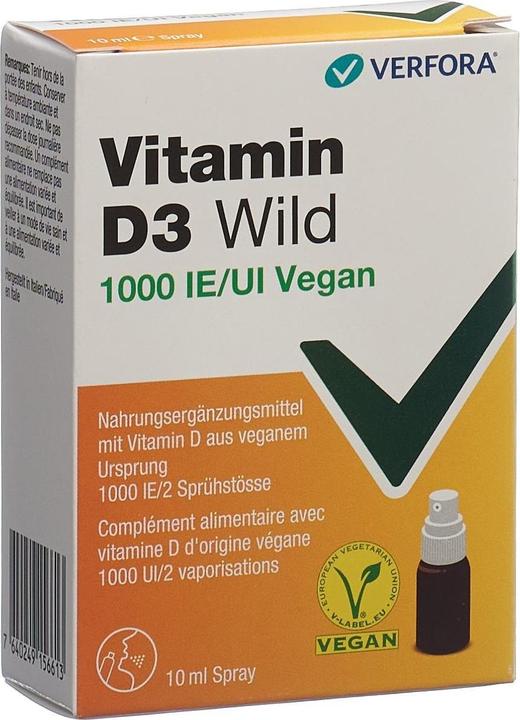 Wild Pharma Vitamin D3 Wild Spray 1000 IE vegan (1 Stück, Spray, 52 g)