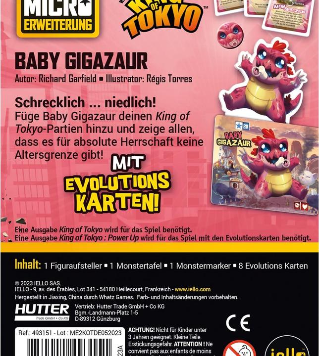 Actual product image King of Tokyo Baby Gigazaur (d) (German)