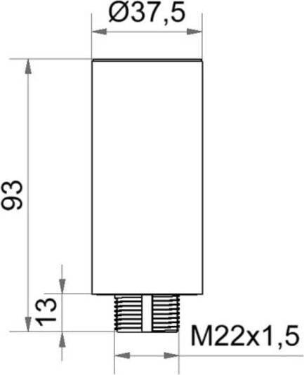 Actual product image Werma Silver Tube Adaptor