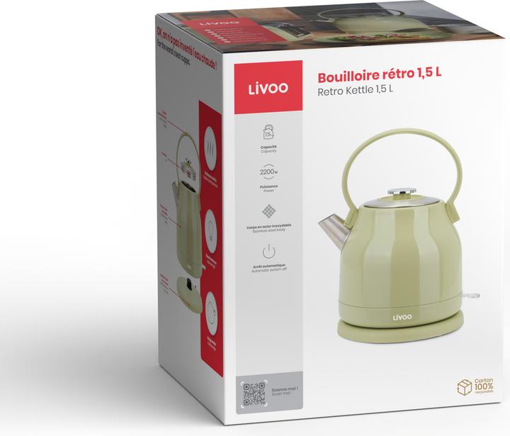 Produktbild Livoo Retro Wasserkocher (1.50 l)