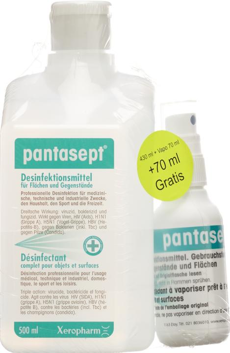 Pantasept Desinfektion Lösung Set 430 + 70ml (500 ml)