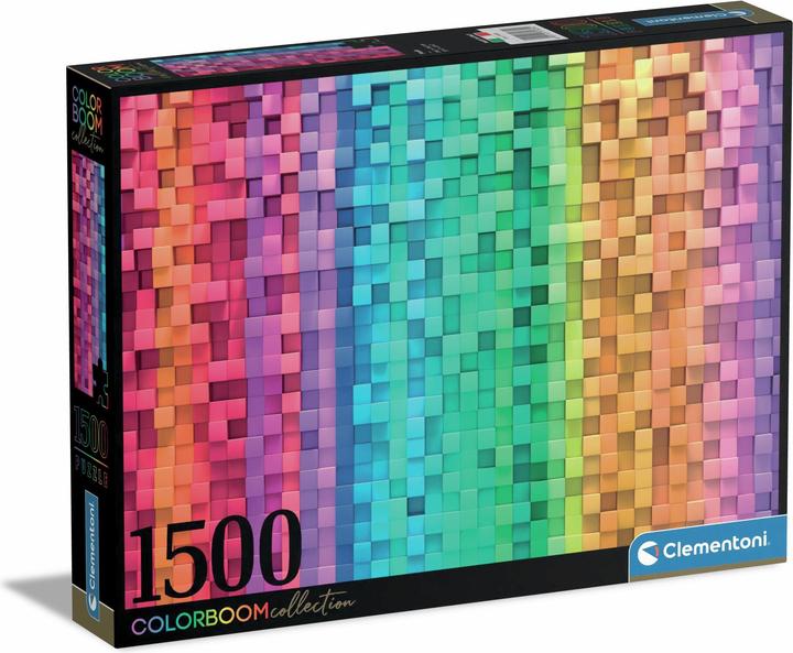 Actual product image Clementoni Puzzle 1500el spalva boom Pixele 31689 (1500 pieces)