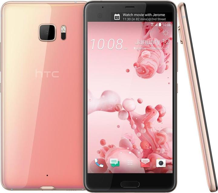 HTC U Ultra (64 GB, Cosmetic Pink, 5.70", Single SIM, 12 Mpx, 4G)