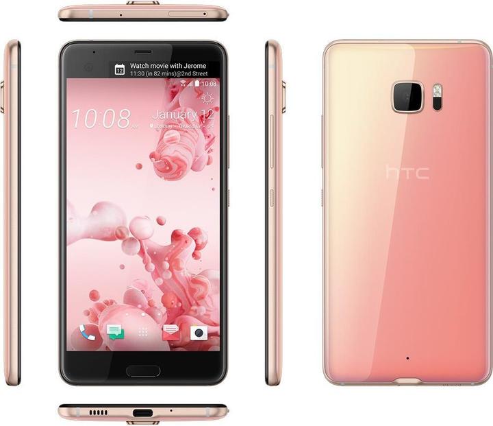 Produktbild HTC U Ultra (64 GB, Cosmetic Pink, 5.70", Single SIM, 12 Mpx, 4G)