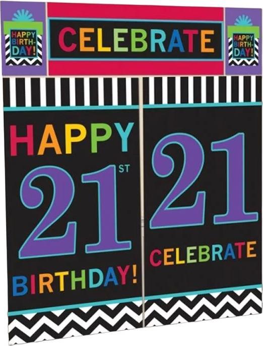 Produktbild Amscan Briefe 21. Geburtstag Wanddekoration