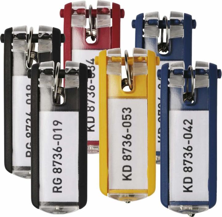 Image du produit Durable Porte-clés KEY CLIP, assortis, paquet géant