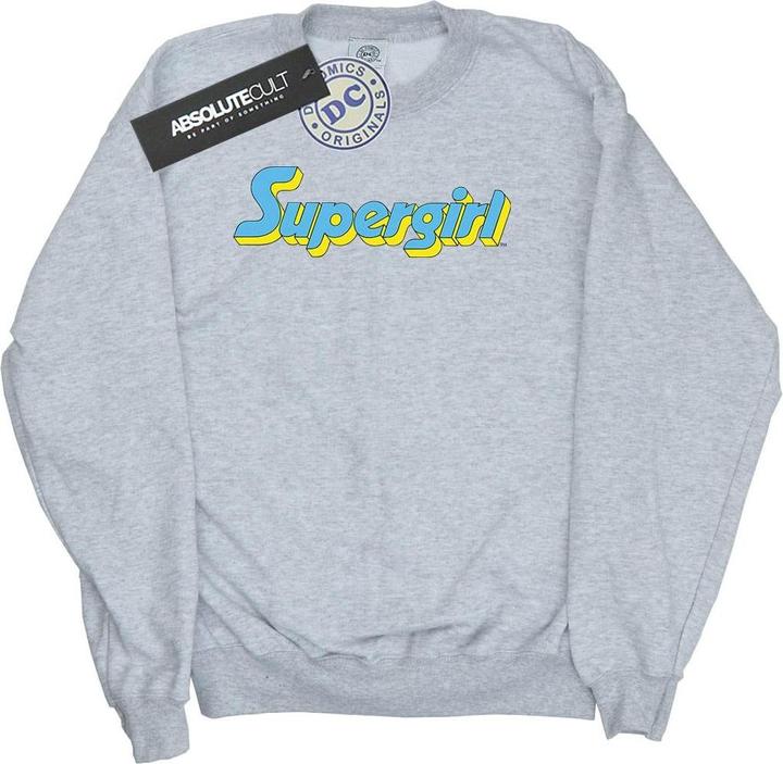 Supergirl Text Logo Sweatshirt Mädchen