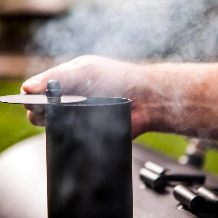 Productafbeelding Char Broil Rookoven Oklahoma Joe staal zwart incl. deksel, dekselthermometer, grillrooster, bakje