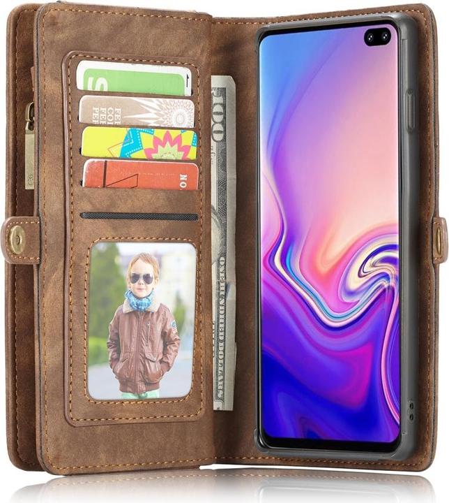 Produktbild Caseme Samsung Galaxy S10+ Echtleder Portemonnaie Karten Hülle (Samsung Galaxy S10+)