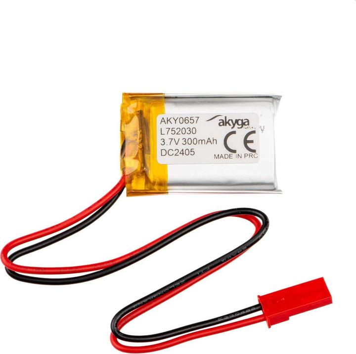 Image du produit Akyga LP752030 Akkupack x Spezial-Akku LiPo 3.7 V 300 mAh (3.70 V, 300 mAh)