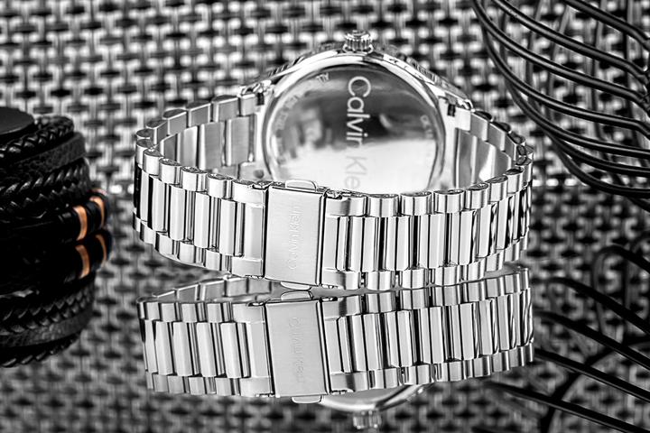 Image du produit Calvin Klein CK25200036 Horloge unisexe - Verre minéral - Roestvrijstaal - Zilver - 40 mm - Quartz -