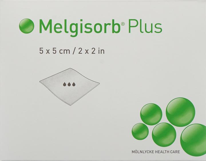Actual product image Mölnlycke Melgisorb Plus Alginate Bandage 5x5cm sterile 10 pcs.