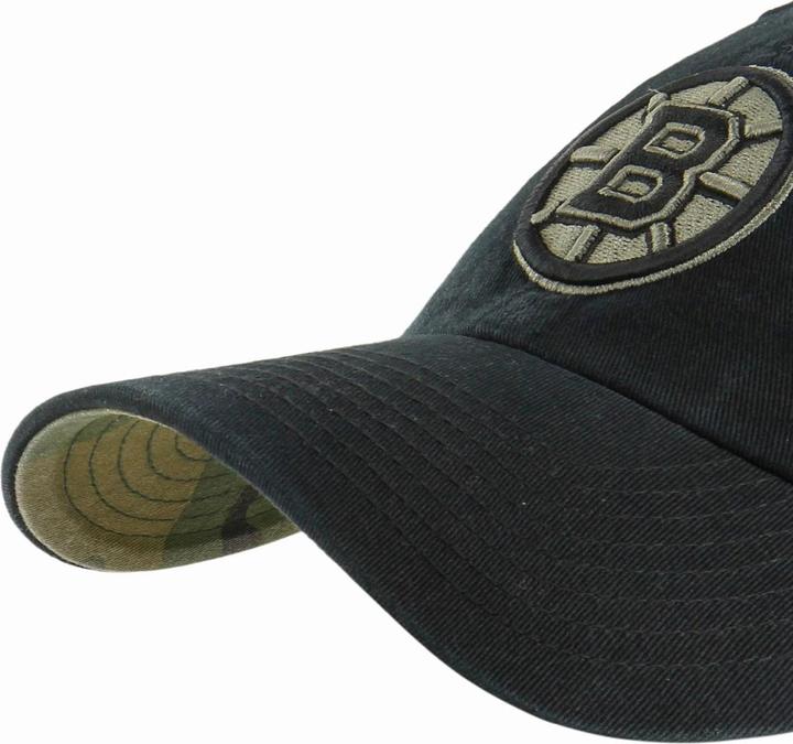 Actual product image 47 Brand Relaxed Fit Cap - Clean Up Boston Bruins Black