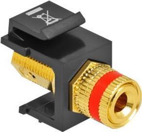 Image du produit Delock Keystone Modul Borne > douille filetée rouge / noir (0.02 m)