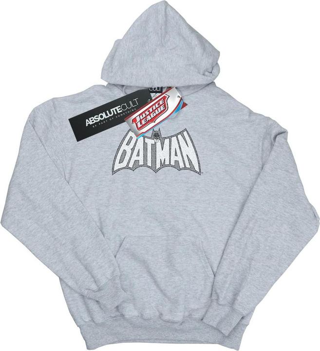 Immagine prodotto Batman Retro Crackle Logo Felpa con Cappuccio Donna (M)