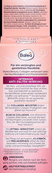 Nährwerte und Zutaten dm Balea Beauty Collagen (Körpercreme, 50 ml)