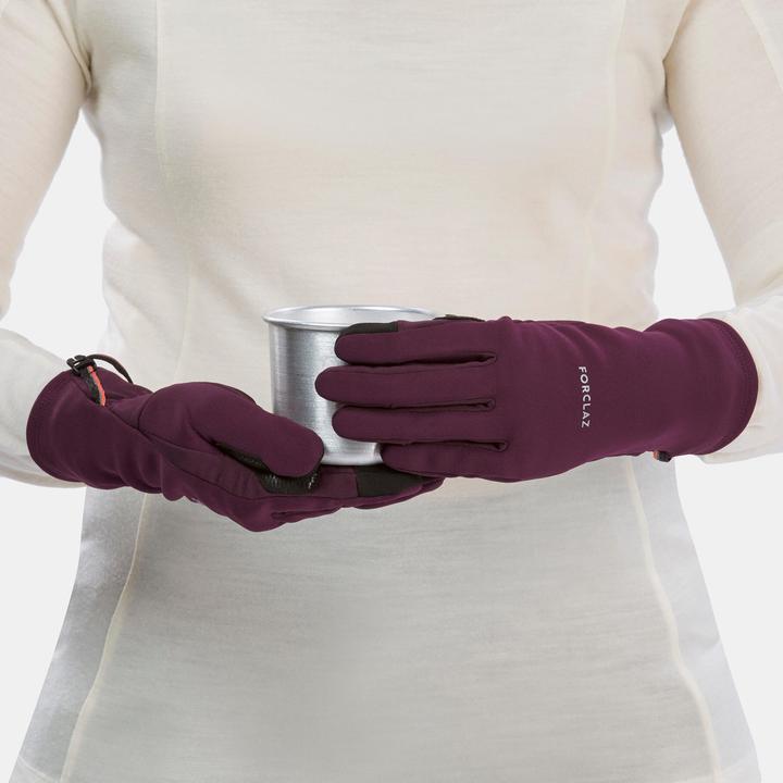 Produktbild Simond Handschuhe Erwachsene Stretch touchscreenfähig Bergwandern - MT500 bordeaux (XXL)