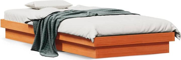 Produktbild VidaXL Bett mit LED-Beleuchtung Kiefer (120 x 190 cm)
