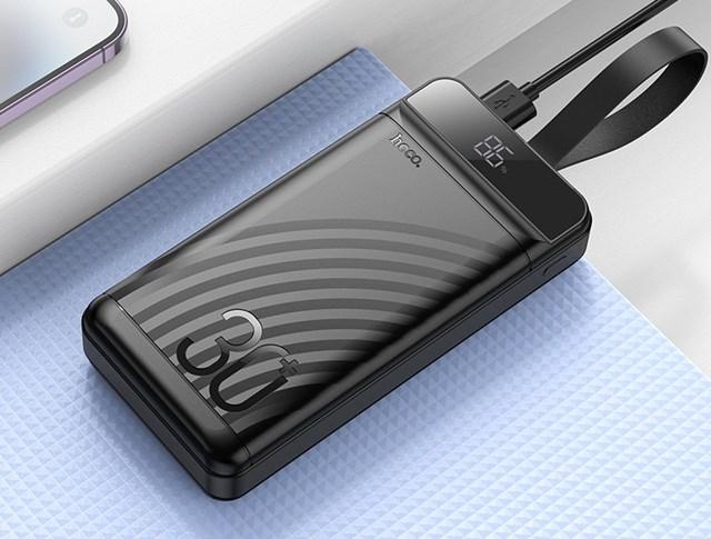 Actual product image Hoco J123B Powerbank 30 000 mAh Schwarz (30000 mAh)