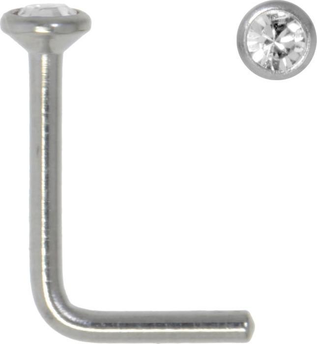 Bijouteria Nasenpiercing (Edelstahl, Kristall)