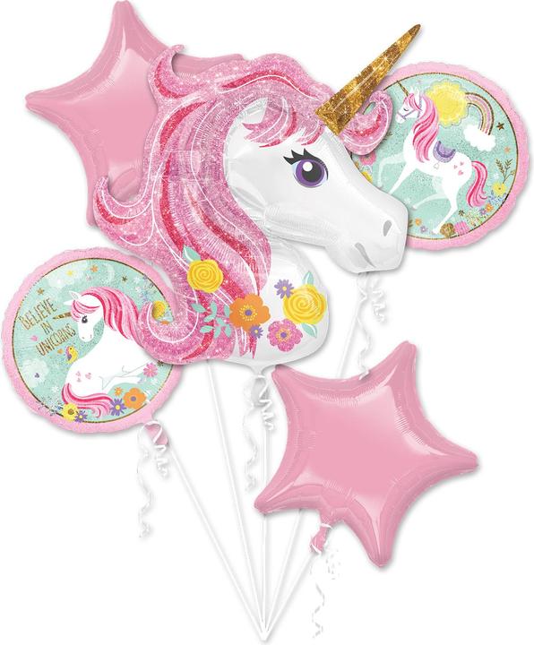 Produktbild Anagram Ballonstrauss Einhorn Geburtstag (3 x)