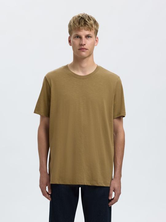 Actual product image Selected Homme Slhaspen Slub Ss O-Neck Tee Noos (M)