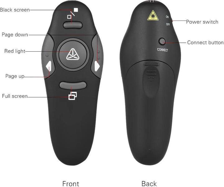 Produktbild JTI Fernbedienung für Präsentationen mit integriertem Laserpointer