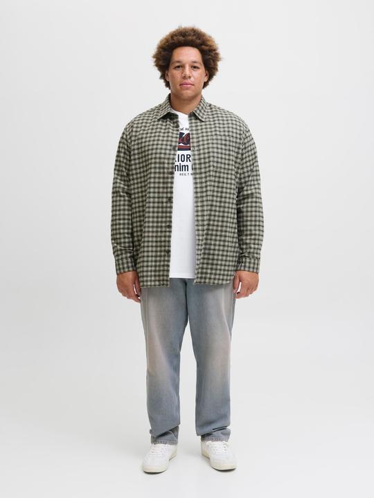 Actual product image Jack & Jones Jjelogo Tee Ss Oneck 2 Col Aw25 Noos Pls (4XL)