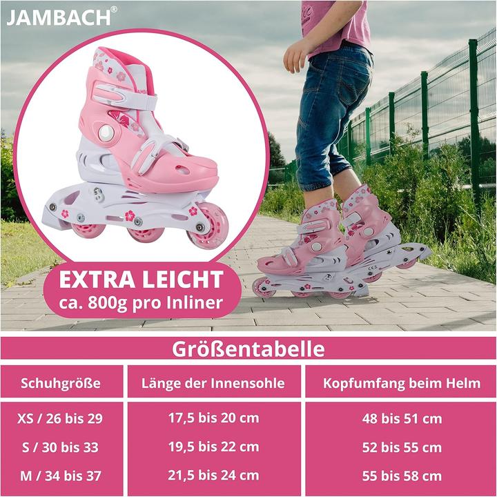 Actual product image Jambach Kinder Inline-Skates Set, verstellbar mit Schutzset (30, 31, 32, 33)