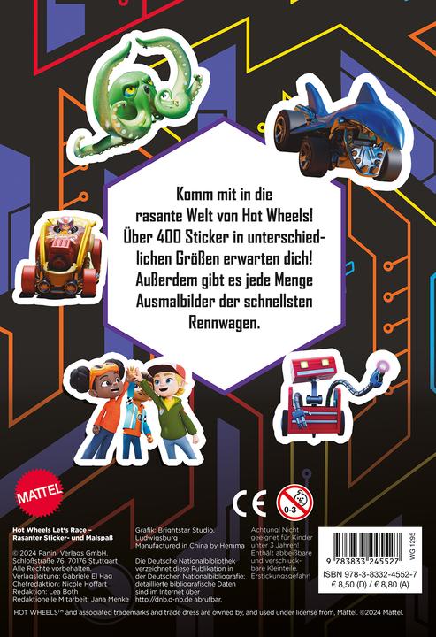Immagine prodotto Panini Hot Wheels? Let's Race: divertimento veloce con adesivi e colori