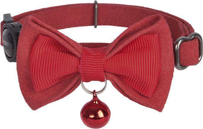 Produktbild Dogness Halsband-Set für Katzen 2 Stück (Echtes Leder Rot/Faser Schwarz) (Katze, Allgemein)