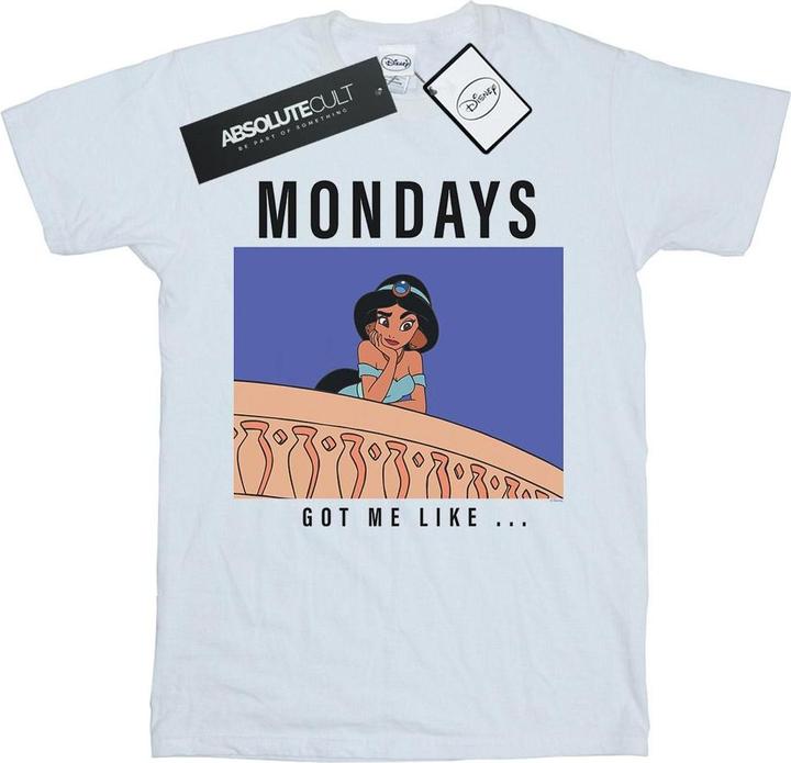 Disney Princess Jasmine Mondays Got Me Like TShirt (L)