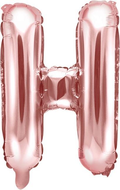 Image du produit Partydeco Ballon Lettre "H" en Rose or (1 x)